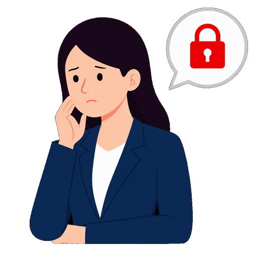 セキュリティやバックアップに不安があるお悩みのアイコン